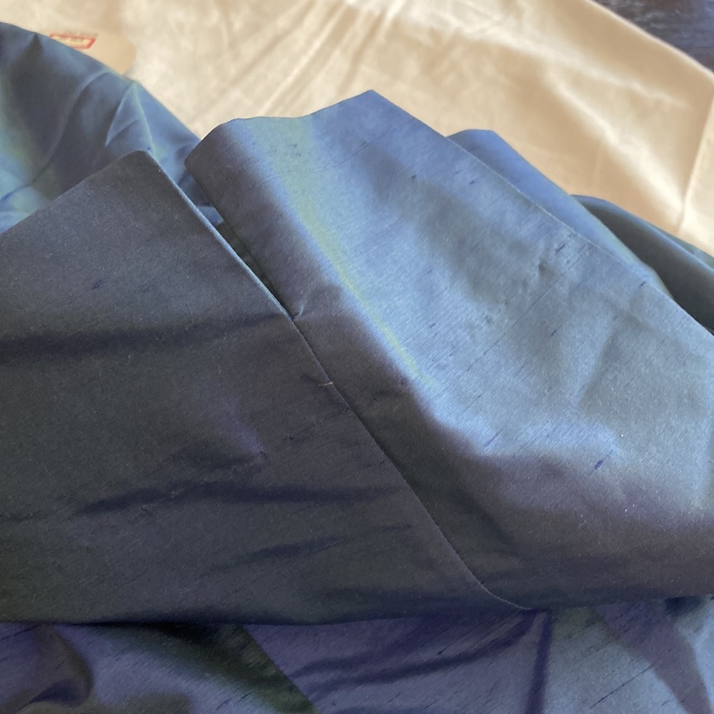 Valerie by Valerie Stevens 100% silk chameleon slacks size L - Picture 4 of 12